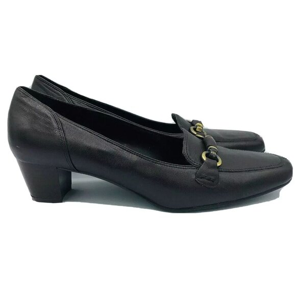 Covington Womens Pumps Size 8.5 M Brown Slip on Block Heel Laura Elegant Shoe - Picture 1 of 11